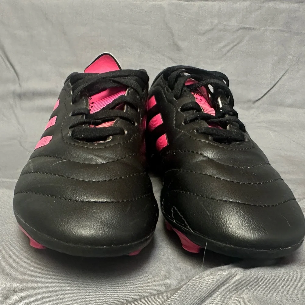Adidas Black and Pink Soccer Cleats - Picture 2 of 5